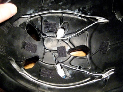 Install LED Mounts in Helmet