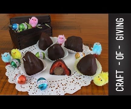 Chocolate Covered Strawberries - With Hidden Surprise | Craft of Giving