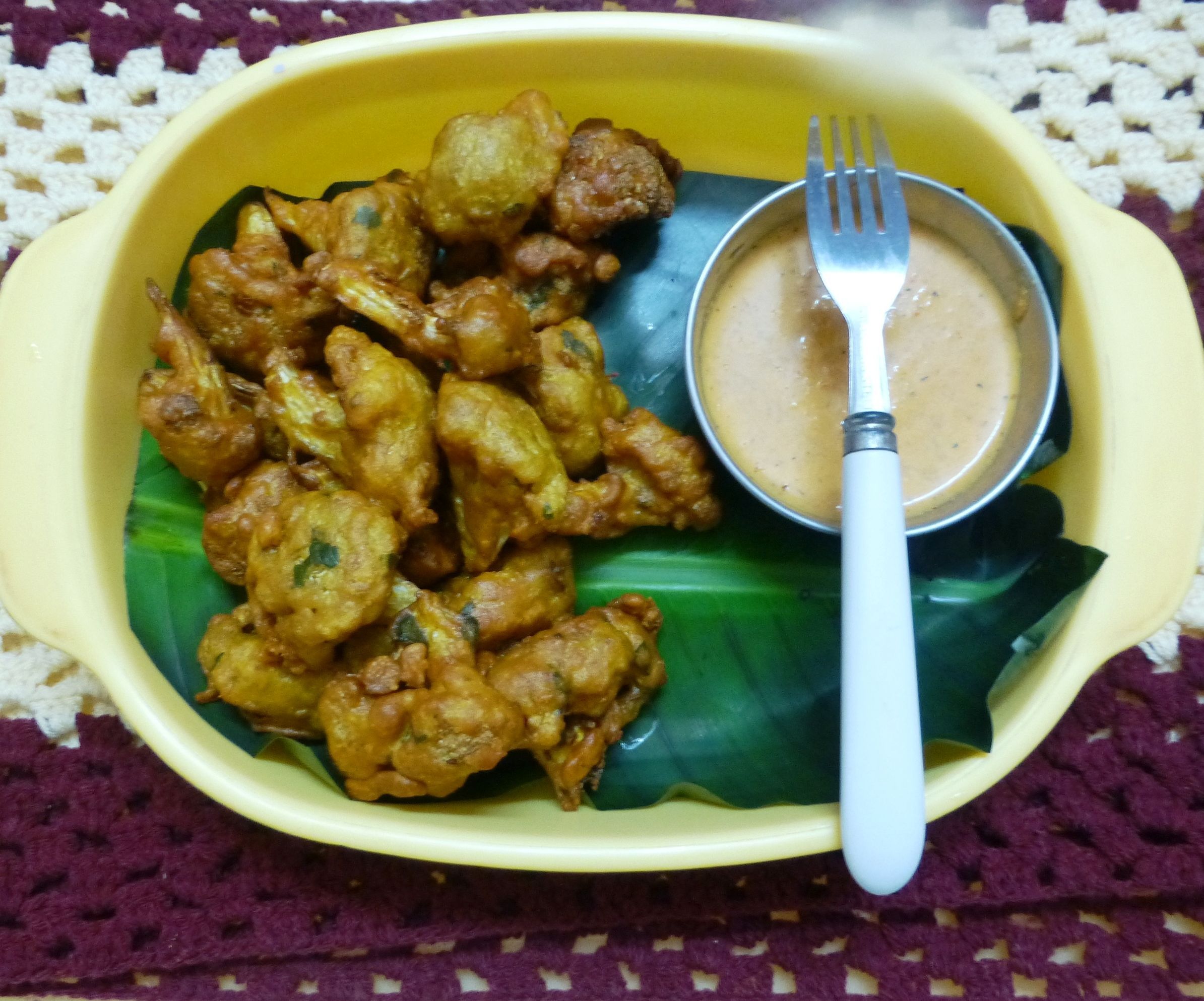 Deep-fried Cauliflower Fritters