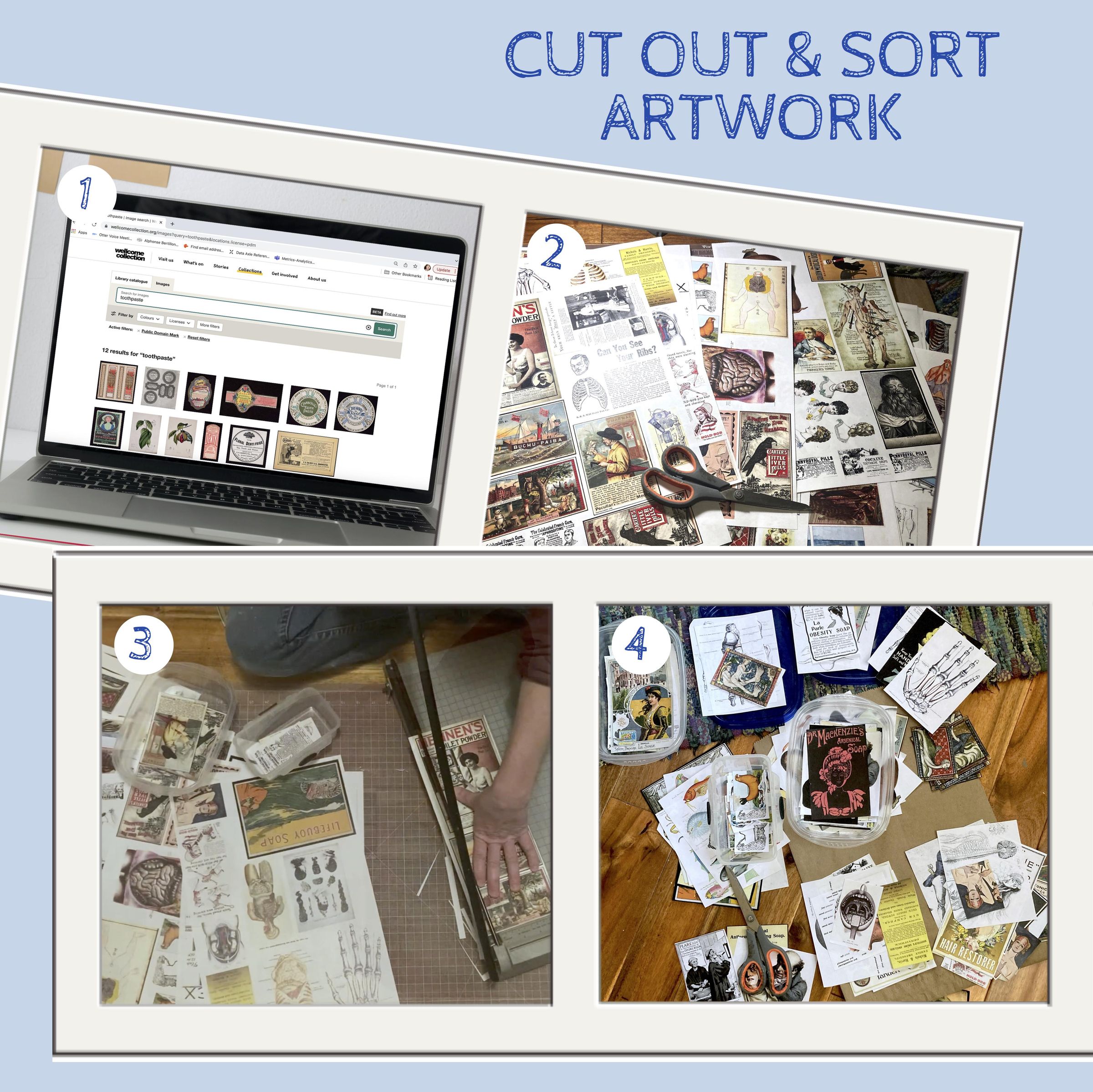CutandPaste Floor Découpage Bathroom 7 Steps (with Pictures