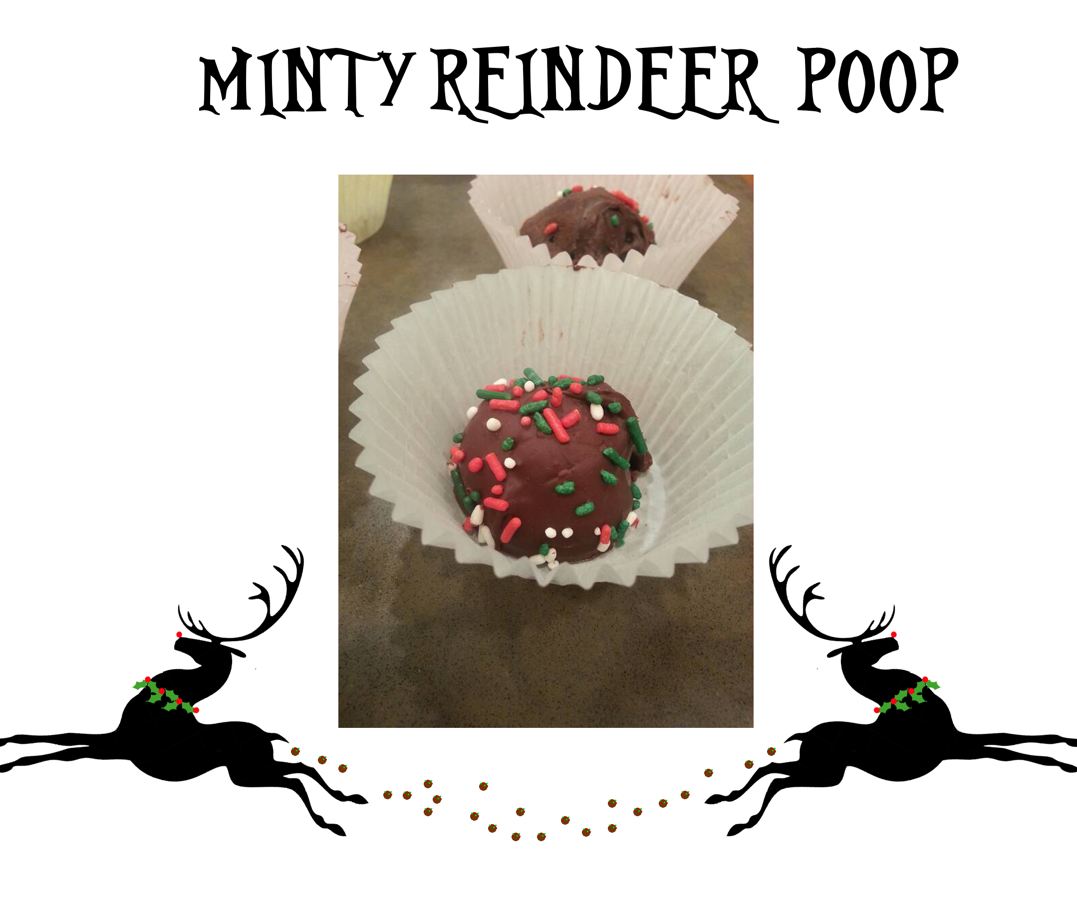 Minty Reindeer Poop No Bake Truffles (warning-slightly Inappropriate and Totally Subversive)