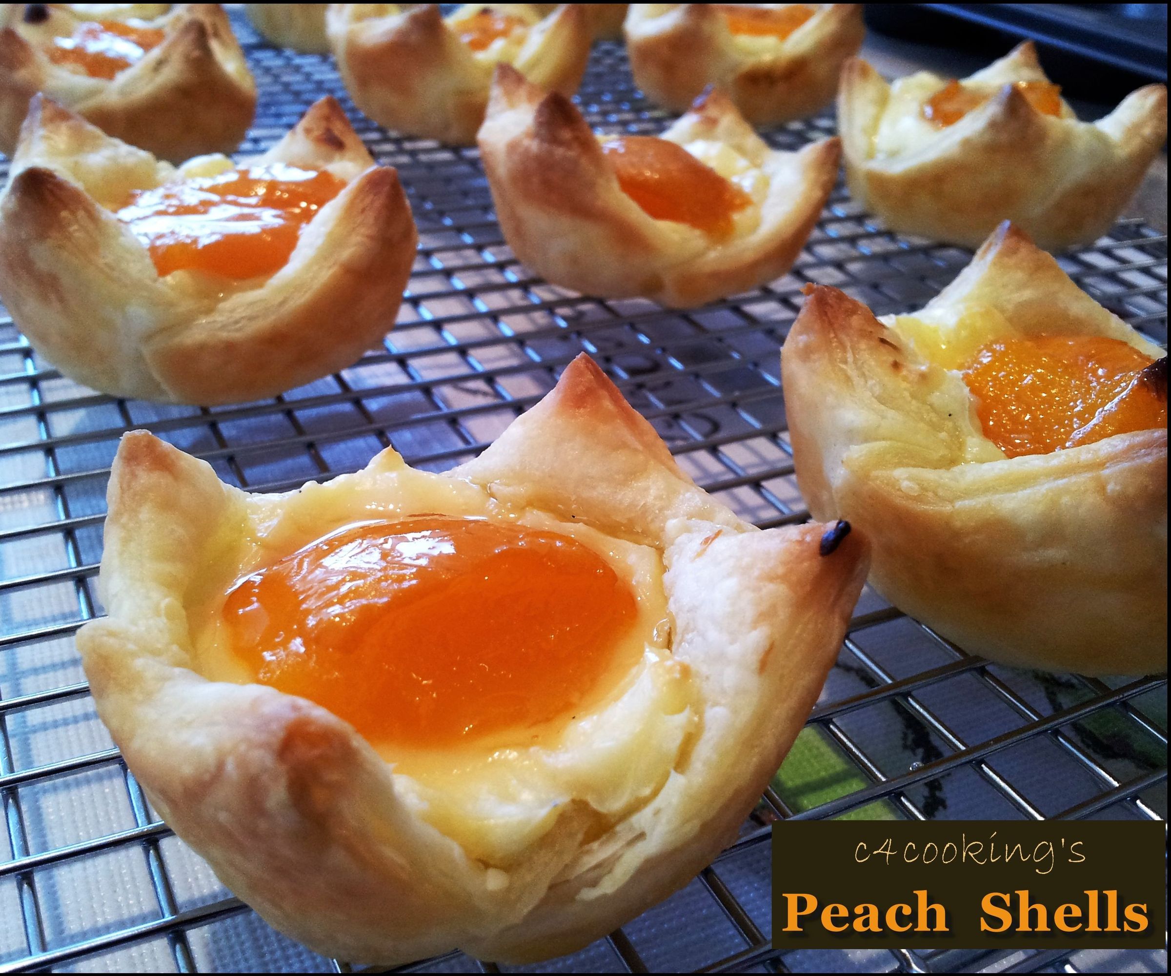 Peach Shells - Crispy Creamy Dessert 
