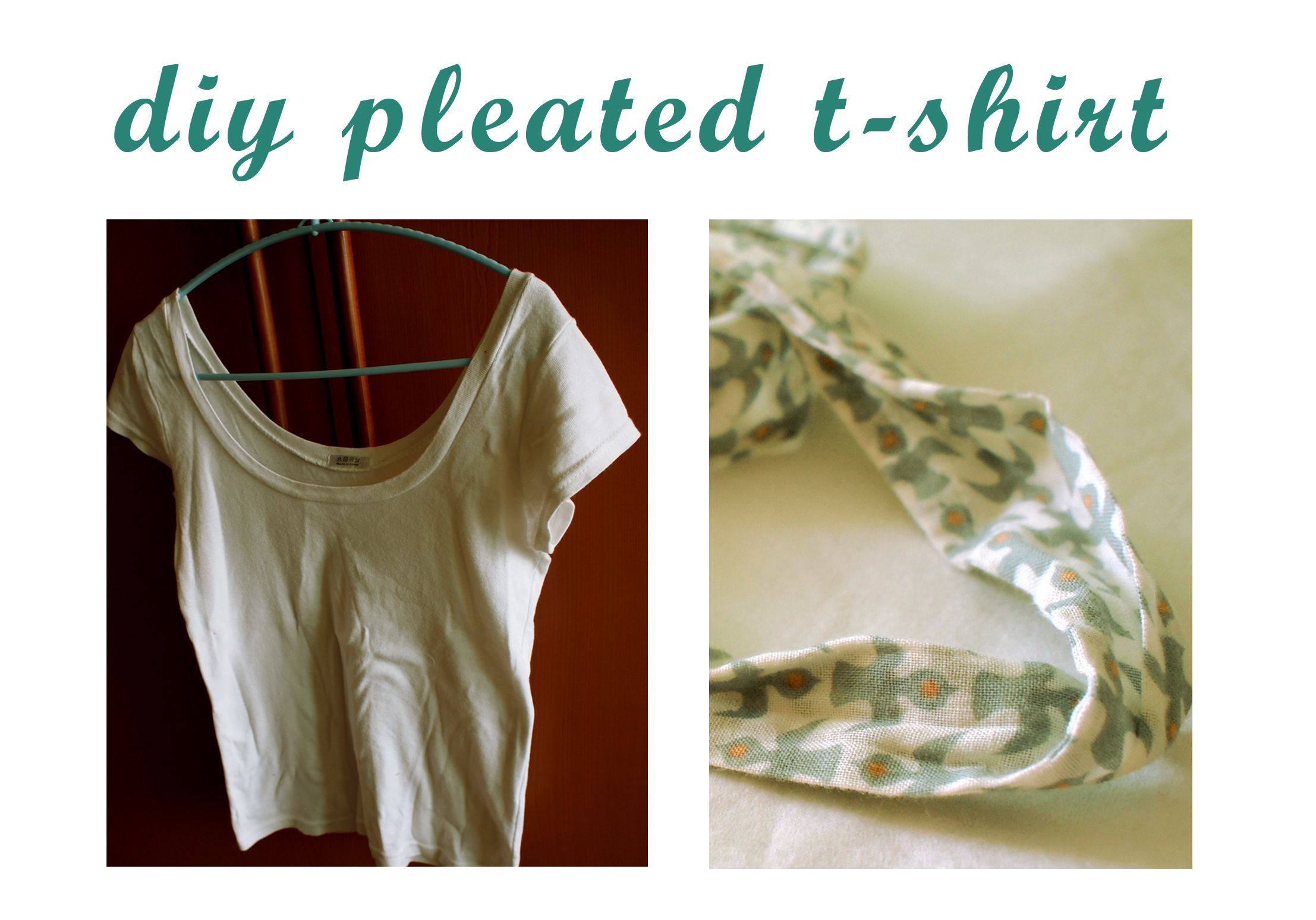 DIY Pleated T-Shirt