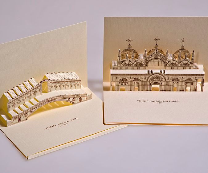 3D Popup Kirigami Postcards