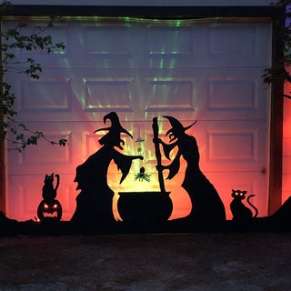 Halloween Garage Door Silhouette 6 Steps With Pictures