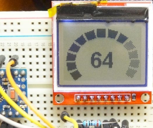 Gauges and Progress Bars for Arduino Monochrome Displays