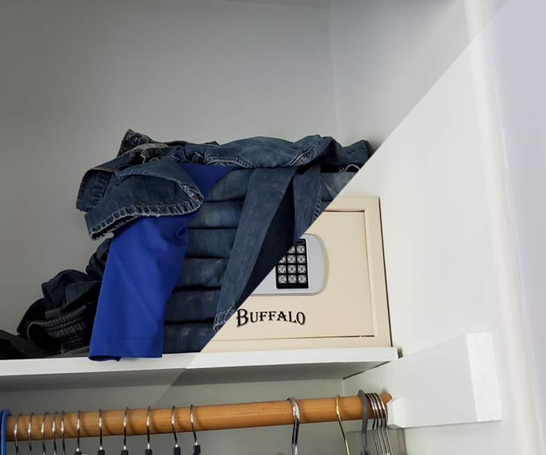 Folded Clothes Hidden Compartment