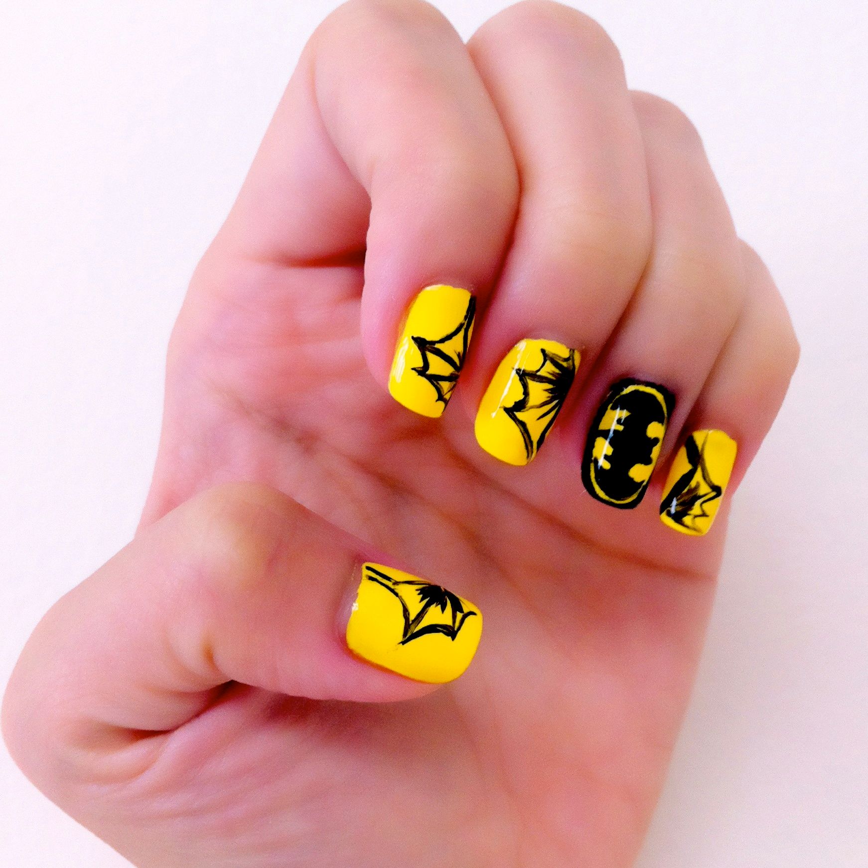 Batman Inspired Manicure