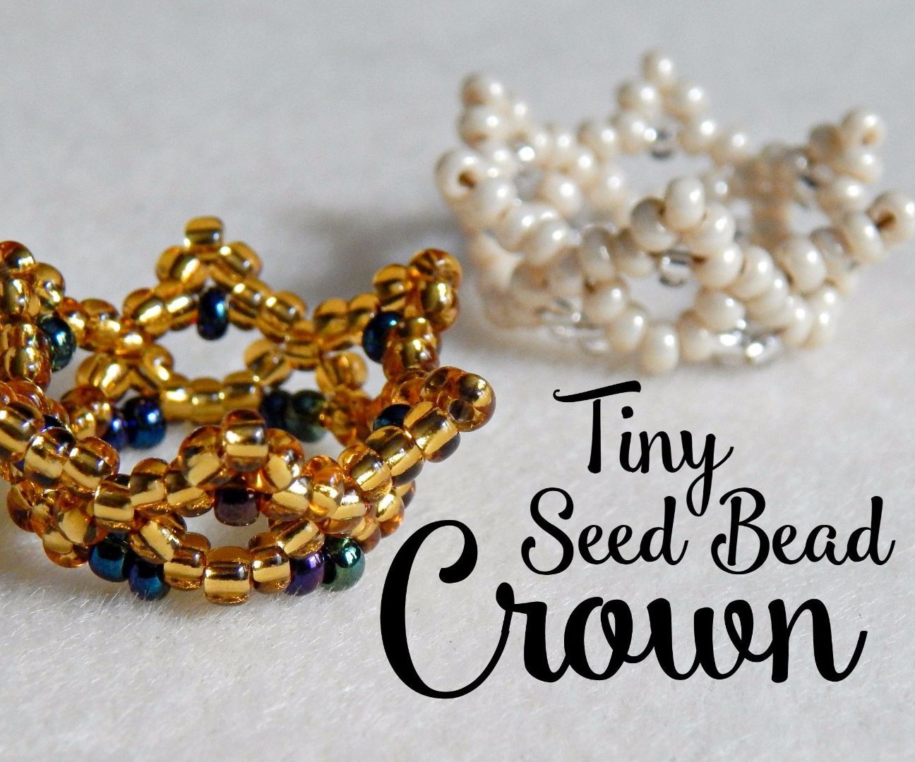 Tiny Beaded Crown ¦ the Corner of Craft