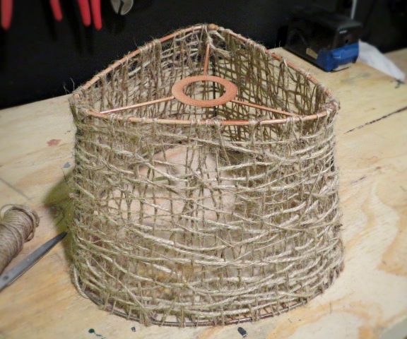 A Jute Twine Lampshade for Cheap