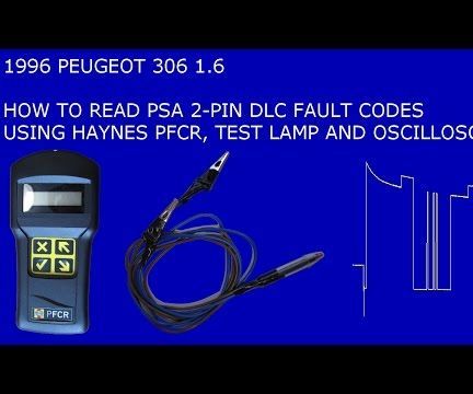 How to Read 1996 Peugeot 306, Pre-OBD2 Fault Codes. 2-pin PSA Connector.