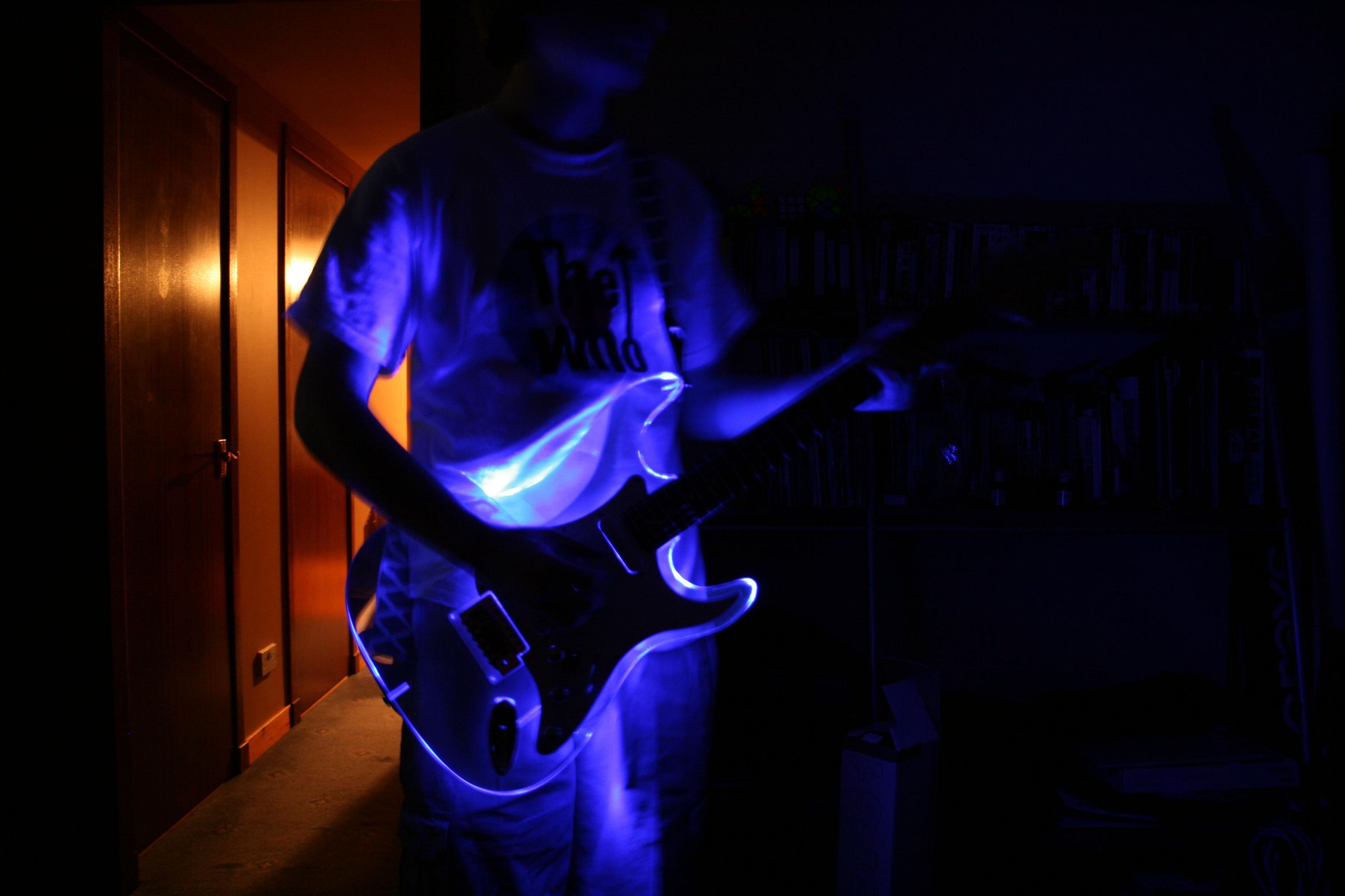 Acrylic Guitar LED Mod