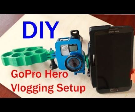 GoPro Vlogging or Selfie Setup Using 3d Printed Parts