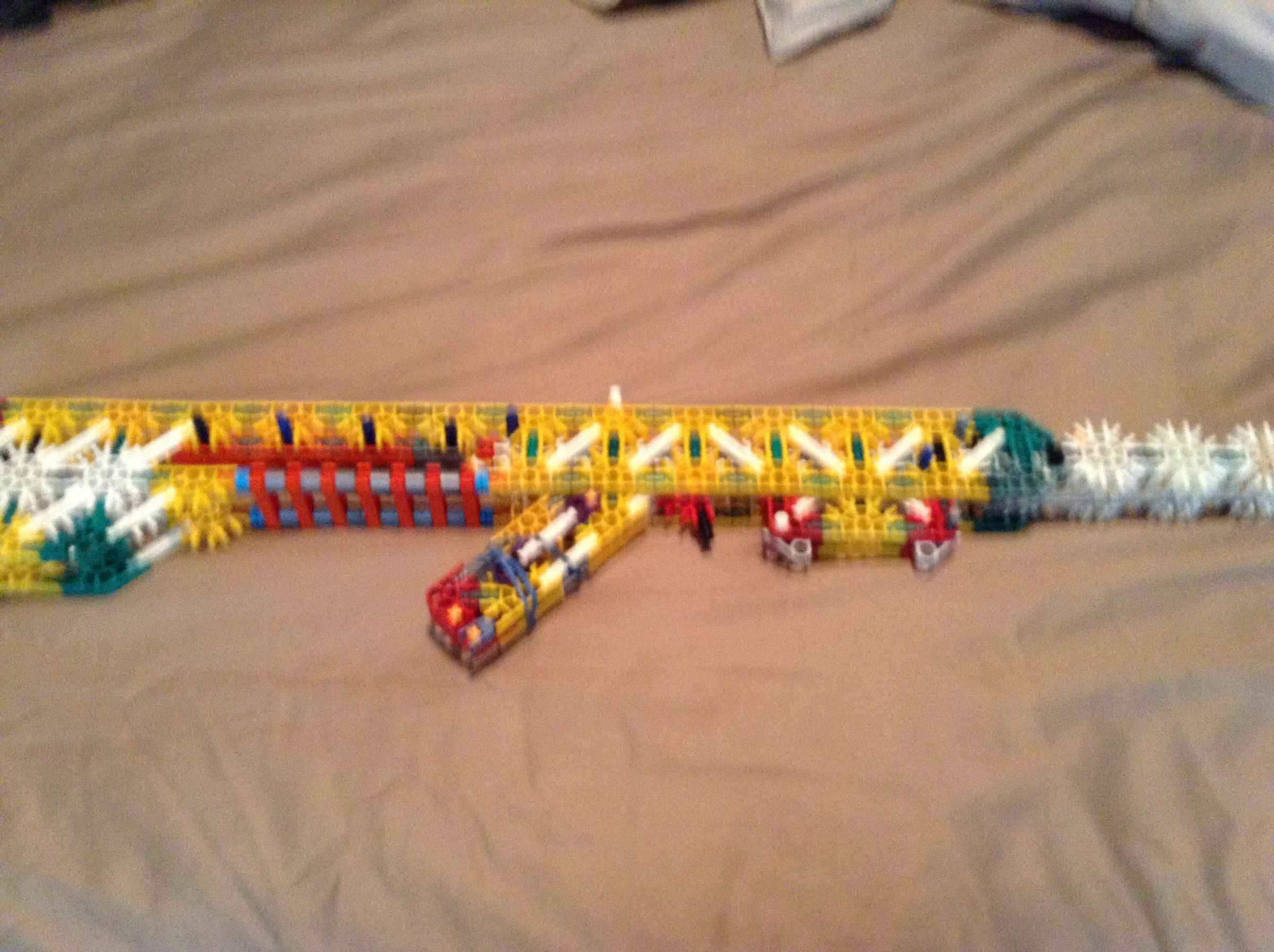 The Silent Executioner a Knex Assault Rifle