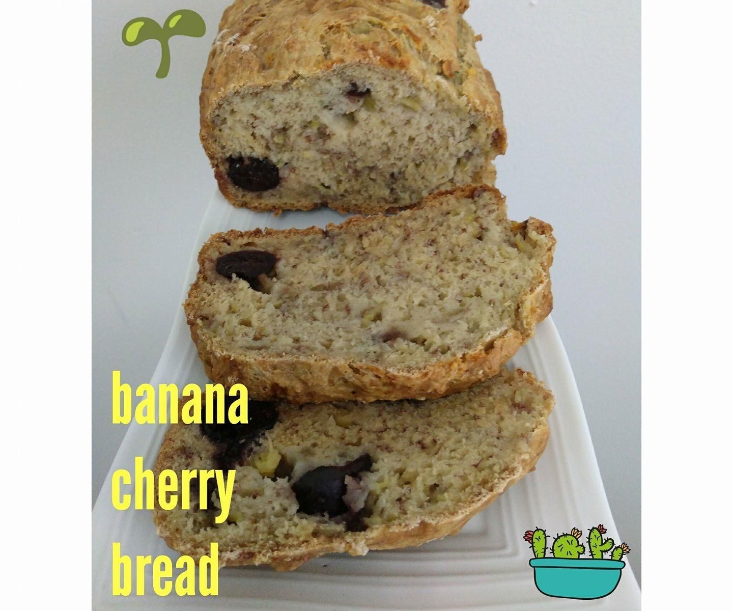 Vegan Banana Cherry Bread