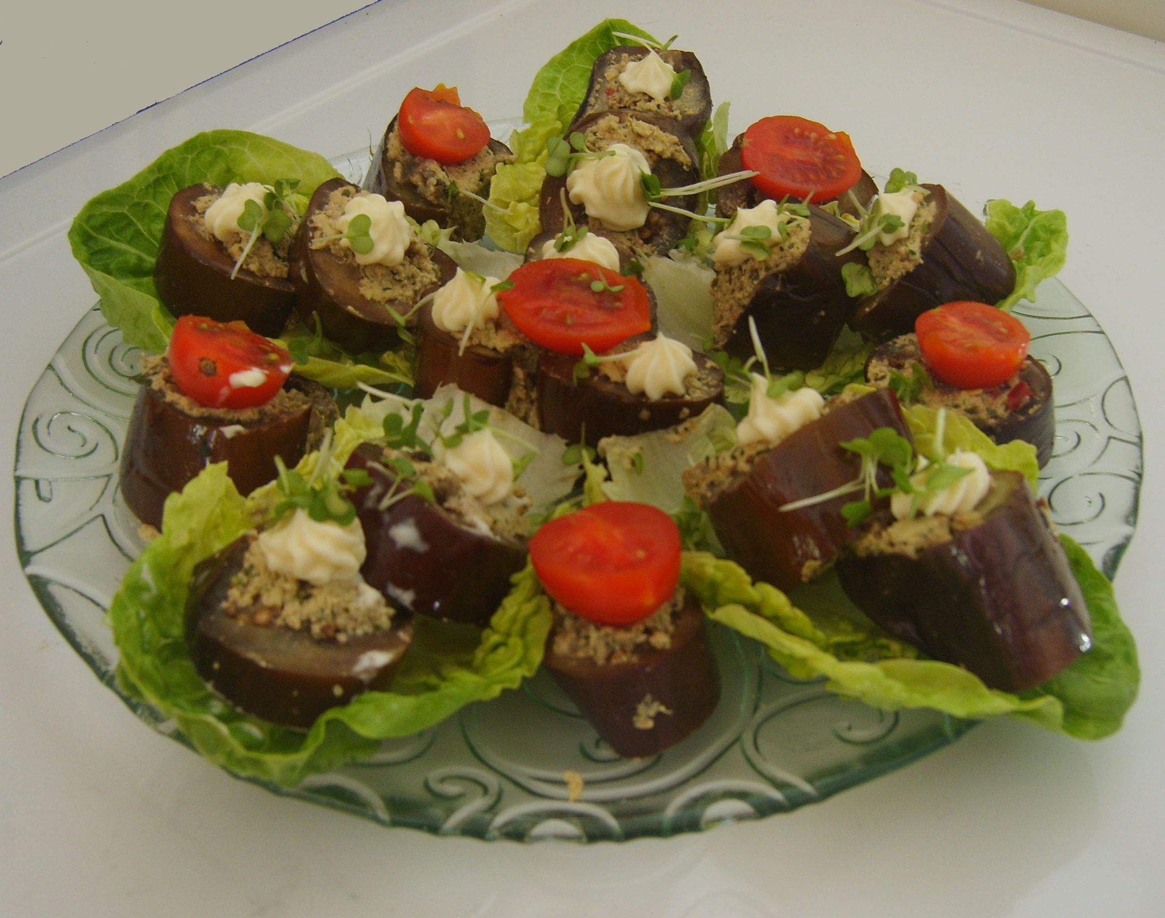 Aubergines (eggplants) With Walnut Paste Stuffing