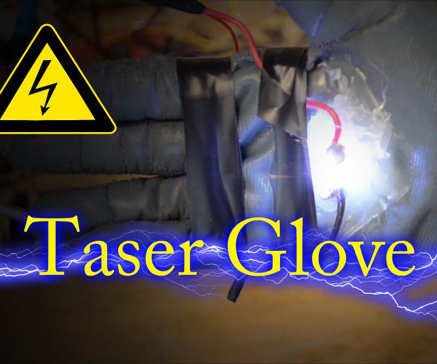 How to Make Taser Glove for Under 5$ ! (DIY Taser Glove)