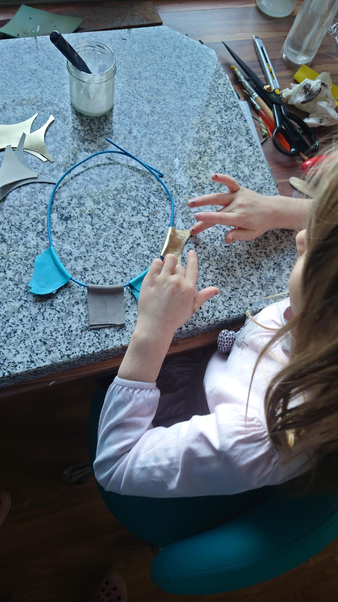Quick Leather Necklace Out of Small Scraps : 10 Steps - Instructables