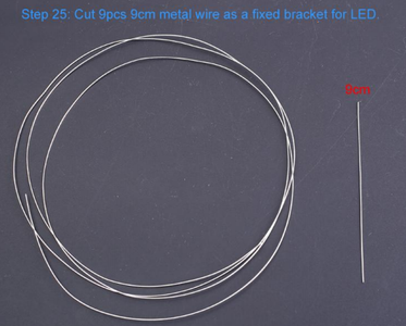 Cut 9pcs 9cm Metal Wire