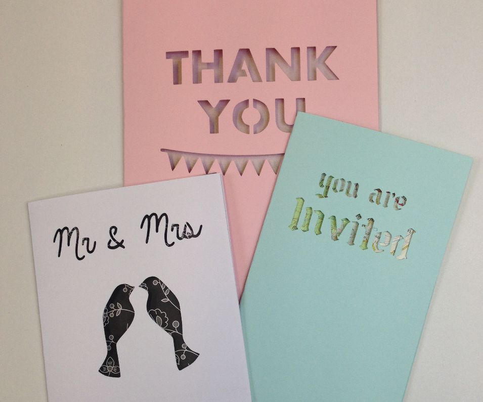 Text Window Greeting Cards