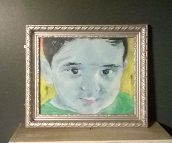Spray Paint Water Color Stencil Portrait