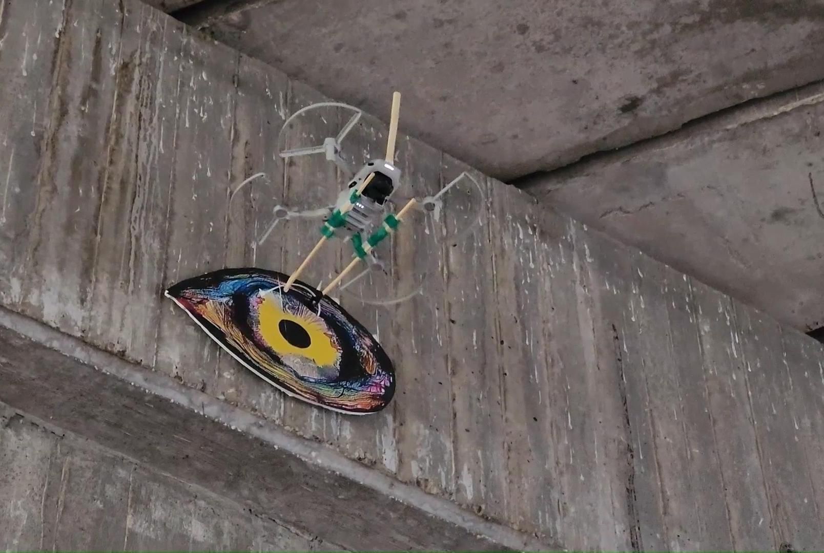 How to Paste Pictures to Wall With a Drone