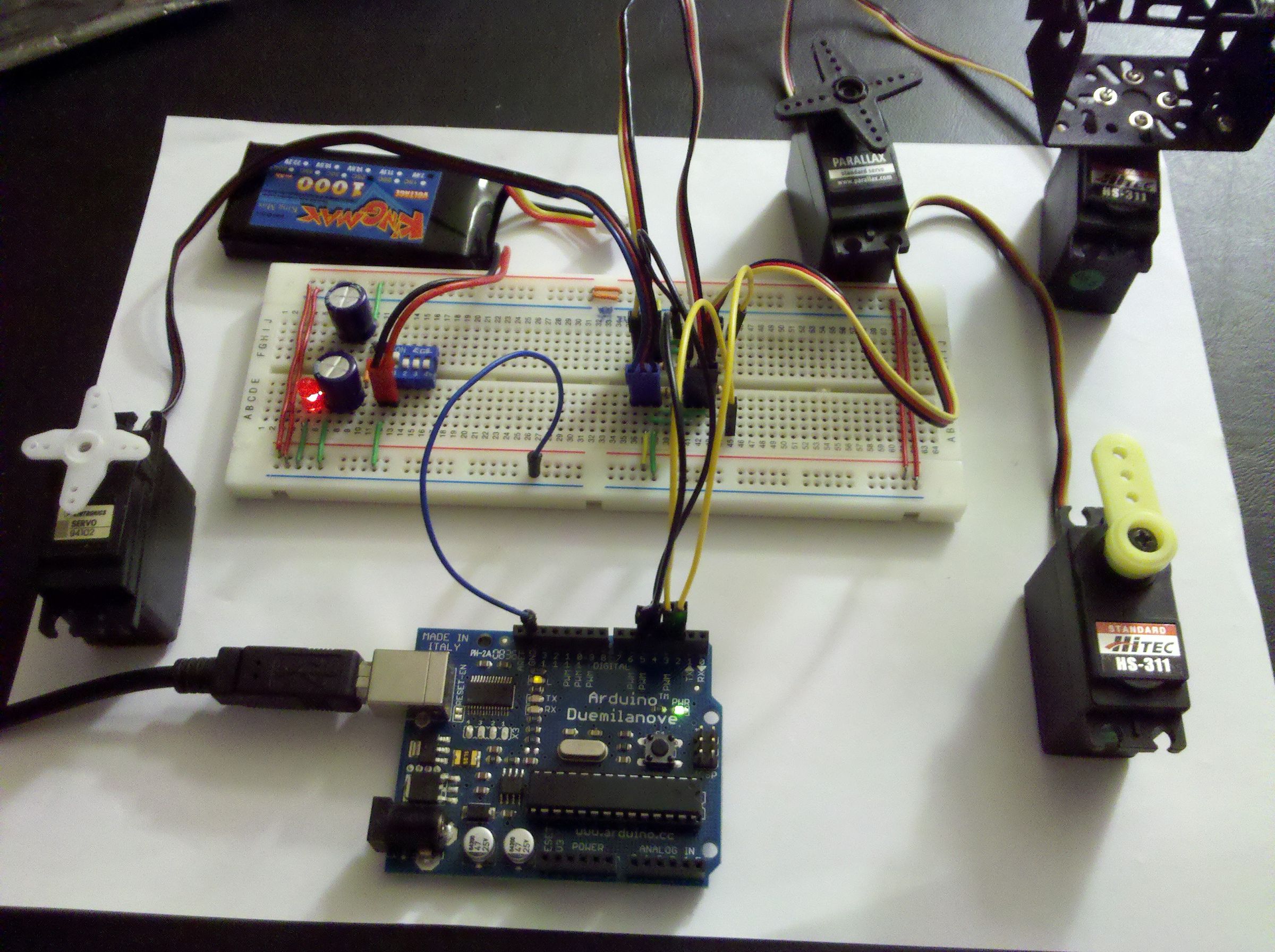 Serial Servo Controller W/Arduino - Control Up to 12 Servos at Once Using the Arduino and a USB Connection