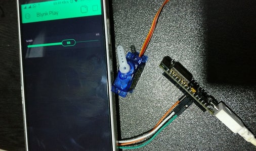 Servo Motor Controlled With BLYNK Over WiFi