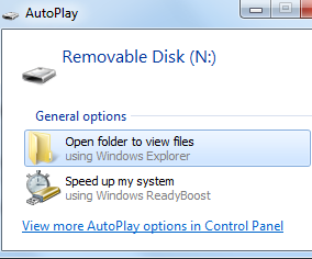 Adding icons to removable drives