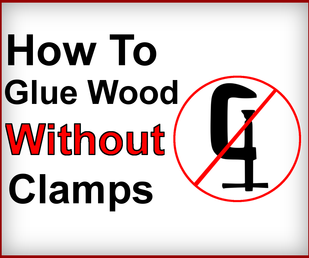 How to Glue Wood Without Clamps Instructables