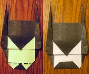Origami Batman Mask