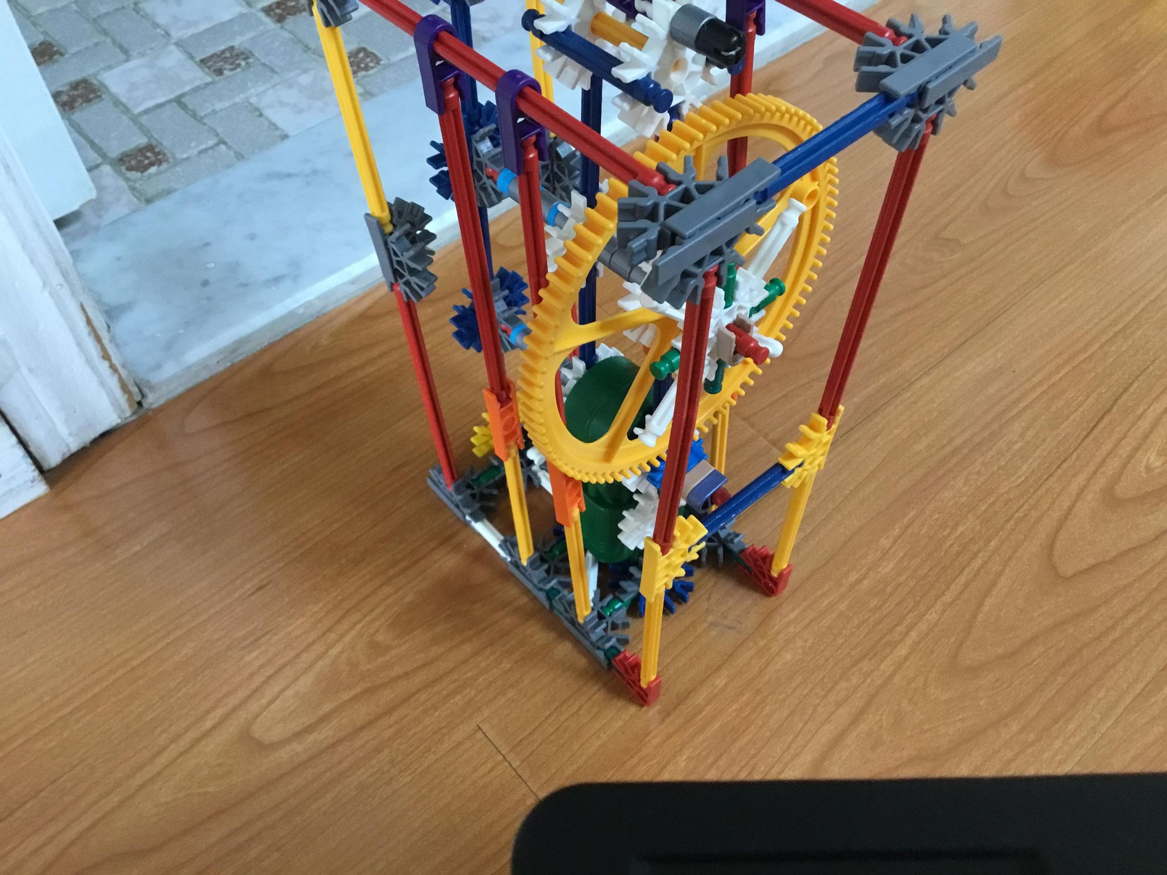 Knex Working Simple Clock 4 Steps Instructables