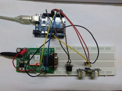 Security System Using Ultrasonic Sensor and Gsm Module : 7 Steps ...