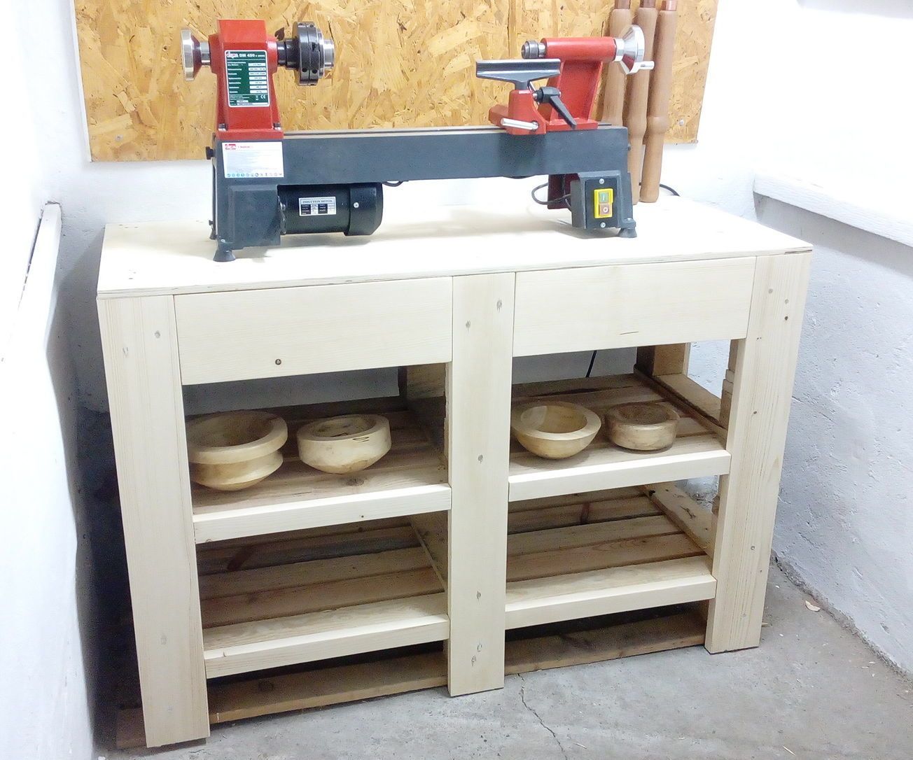 Lathe Stand / Drawer Cabinet Made From Pallets