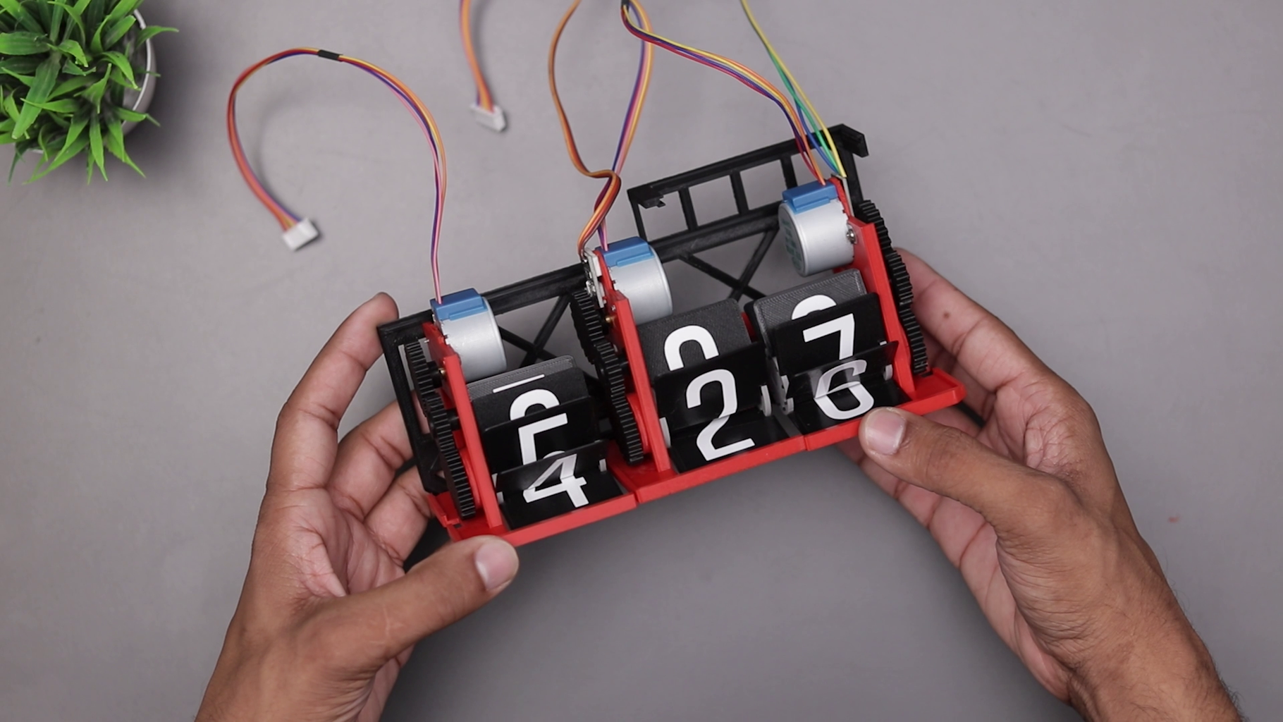 Making a Split Flat Display Clock - 3D Printed | Arduino : 16 Steps ...