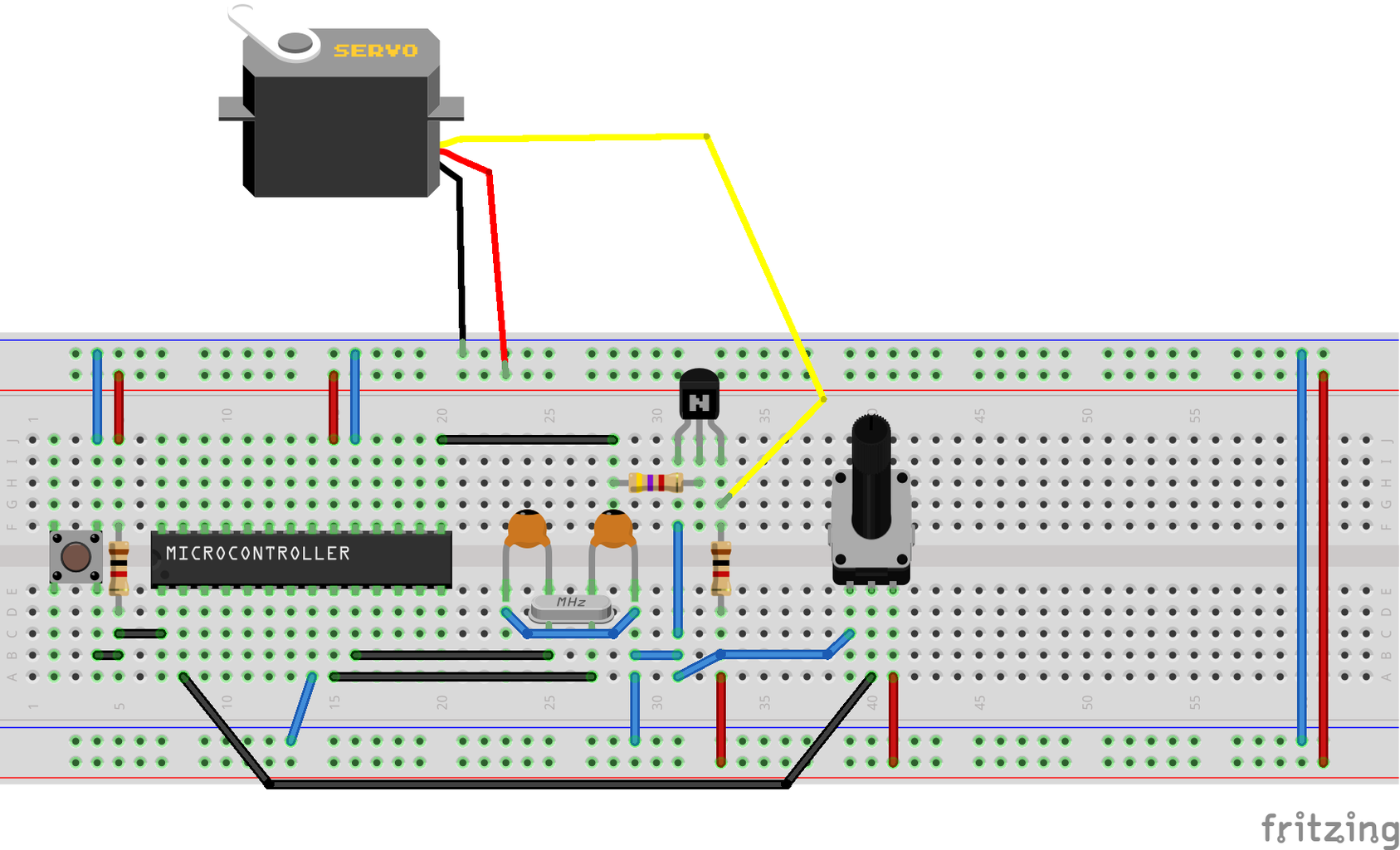 Servo Control With Microchip Microcontroller : 8 Steps (with Pictures ...