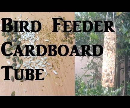 Cardboard Tube Bird Feeder 
