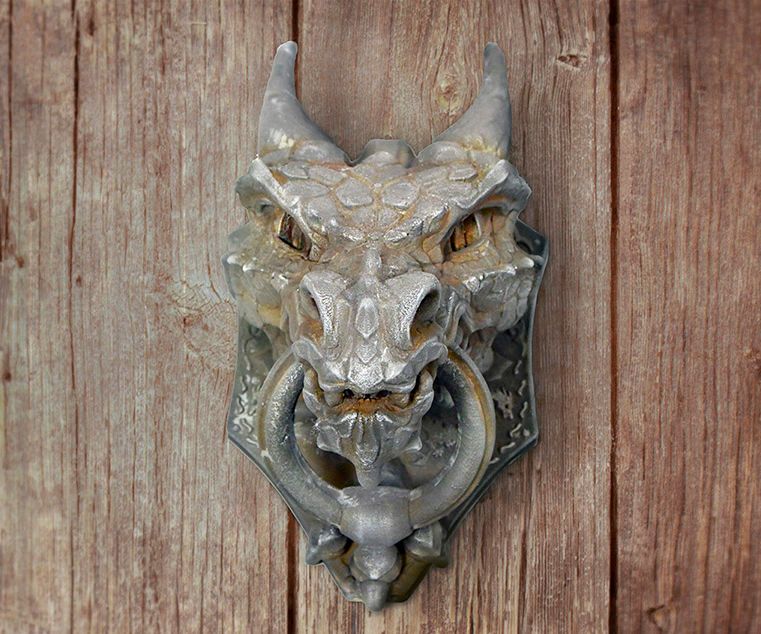 Dragon Knocker 3d Printed - Iron Imitacion