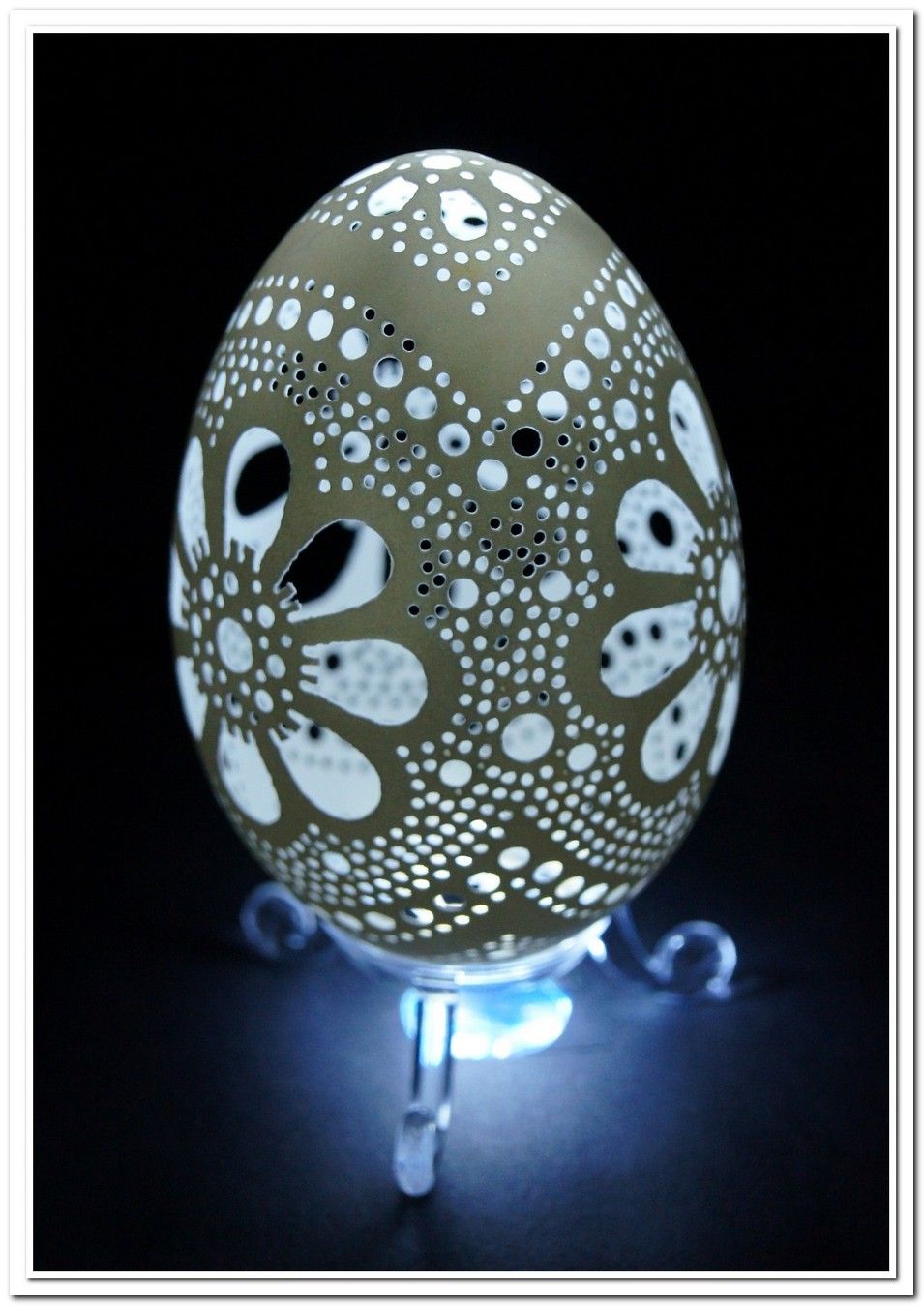 Carved Easter Eggshell