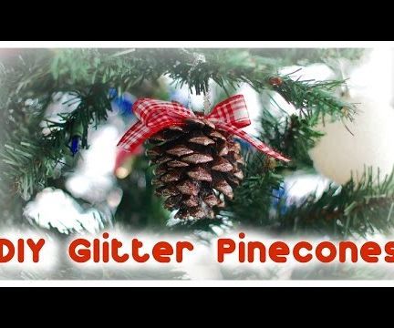 Glitter Pinecone Ornaments (No Glitter Mess)