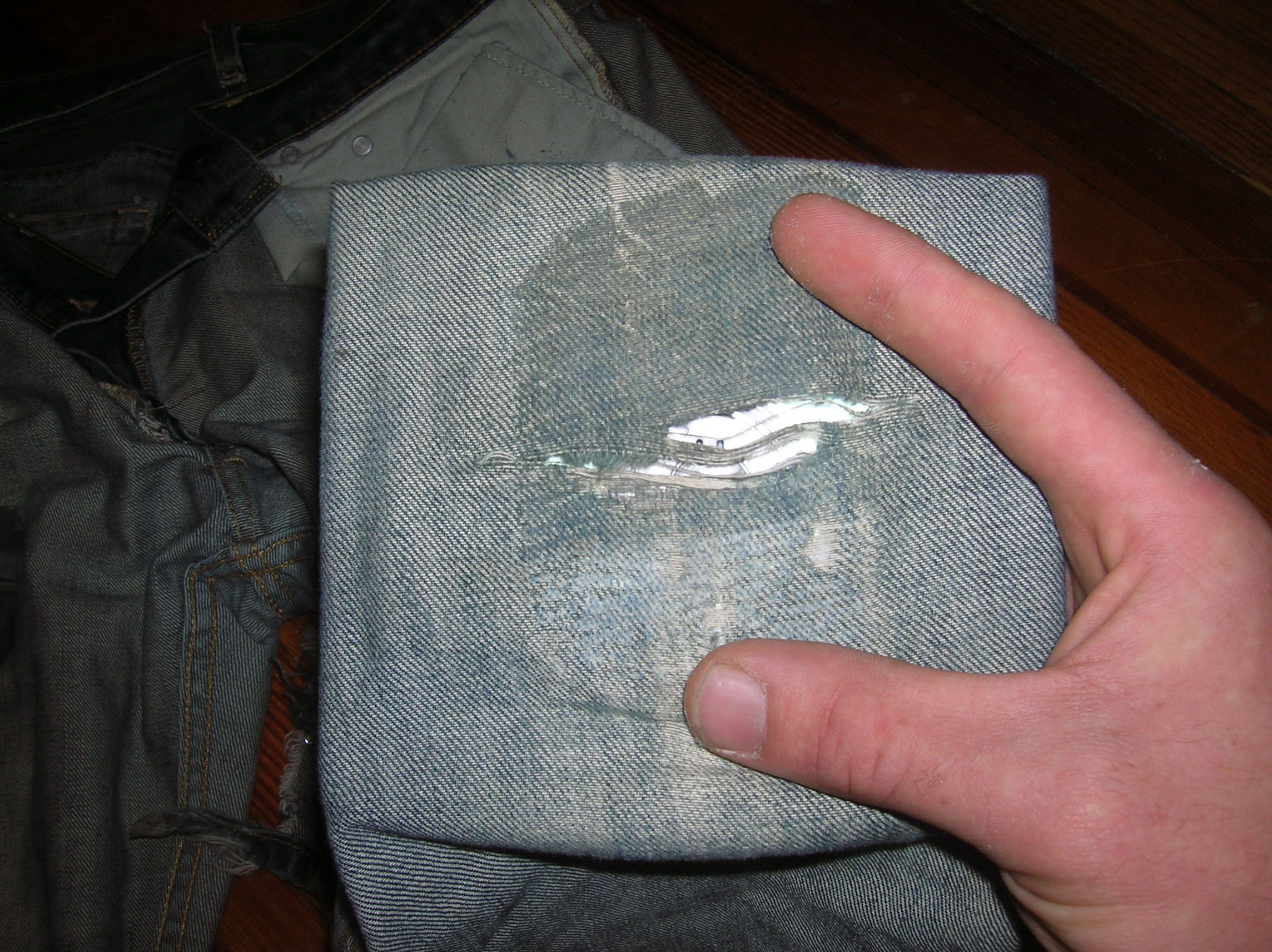 No Sew Jeans Patch 7 Steps Instructables