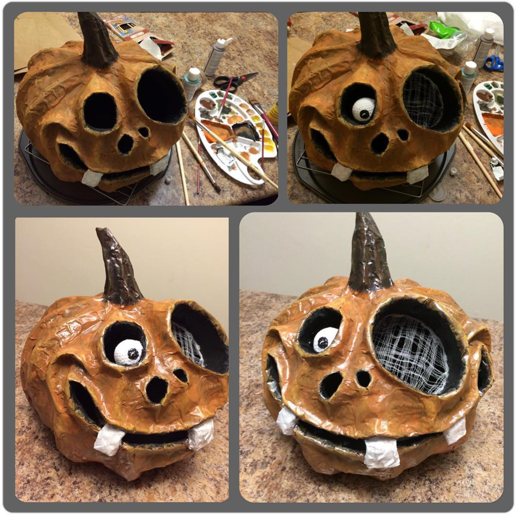 Halloween Paper Mache Pumpkins 19 Steps With Pictures Instructables