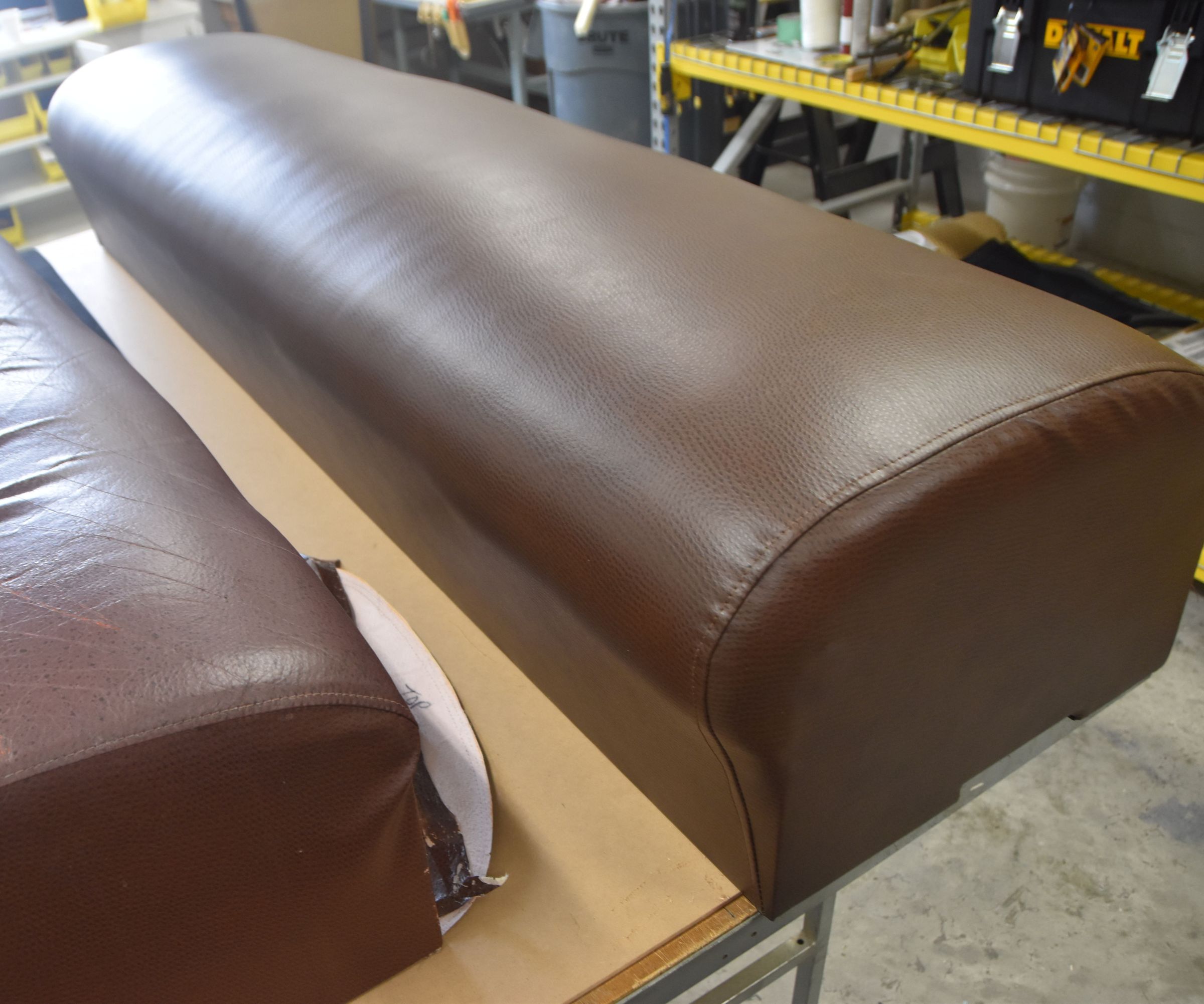 Restaurant Booth Bench Reupholstered