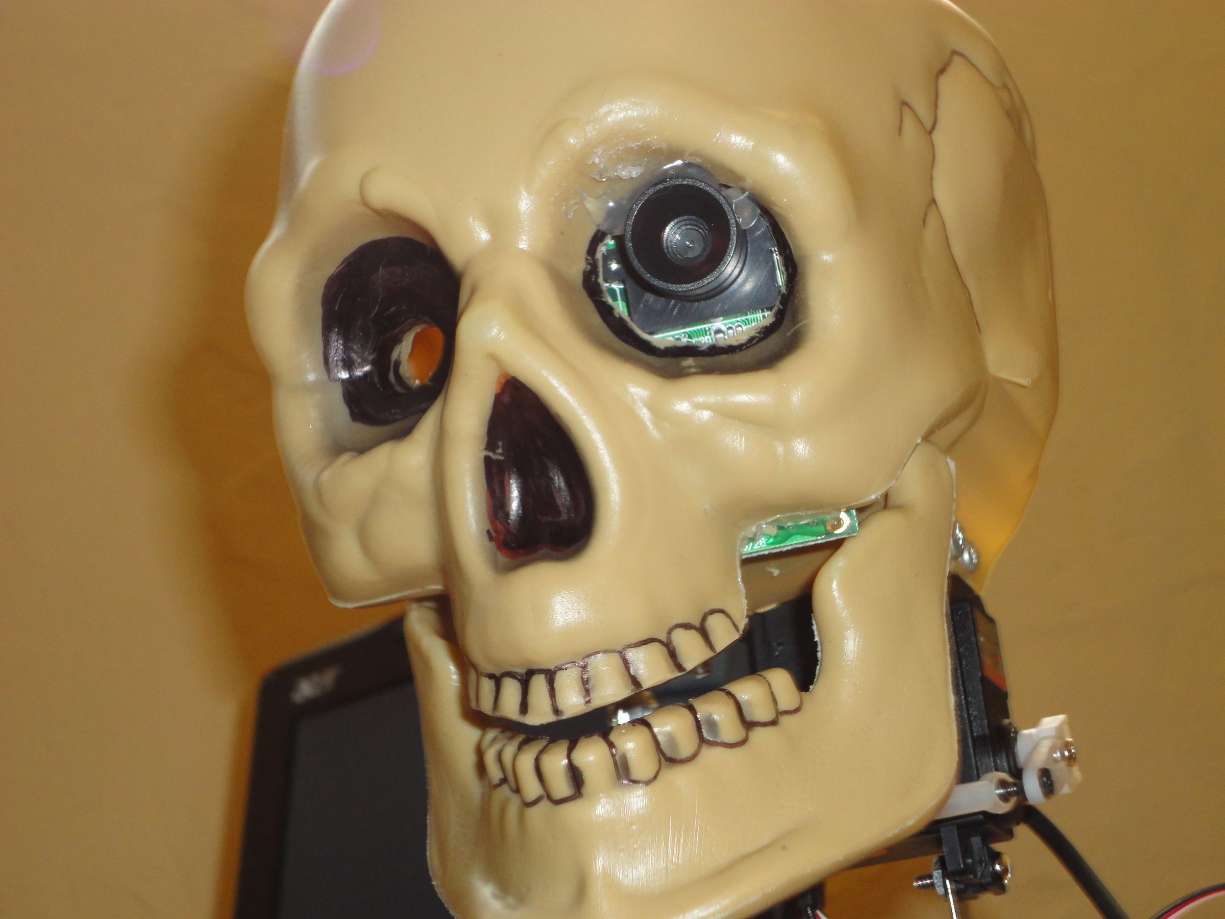 Larry the Joke Telling Robot Skull and His Dad, Skullduino.