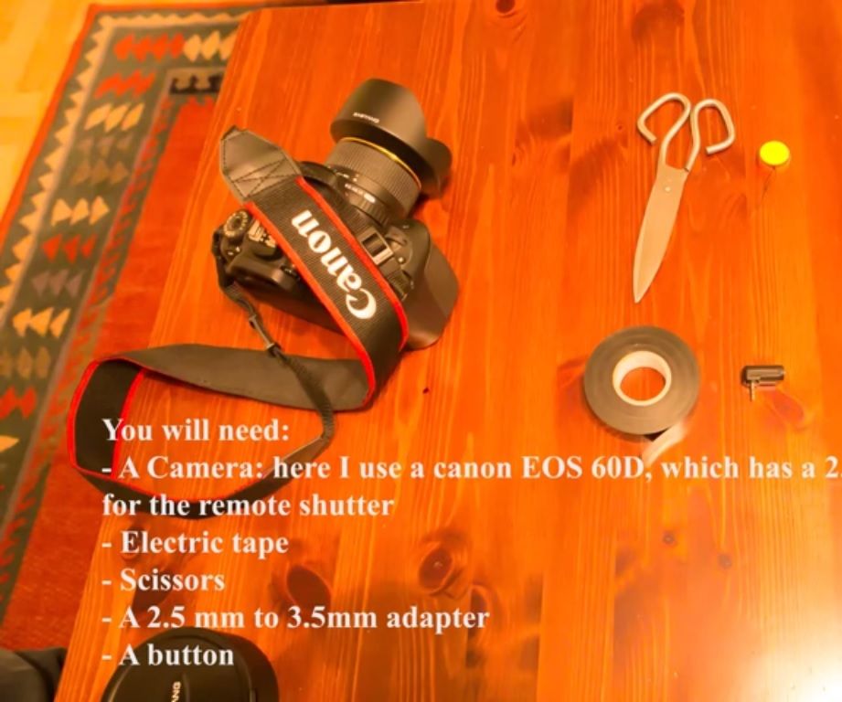 DIY Remote Shutter for DSLR Cameras With a Pair of Earphones