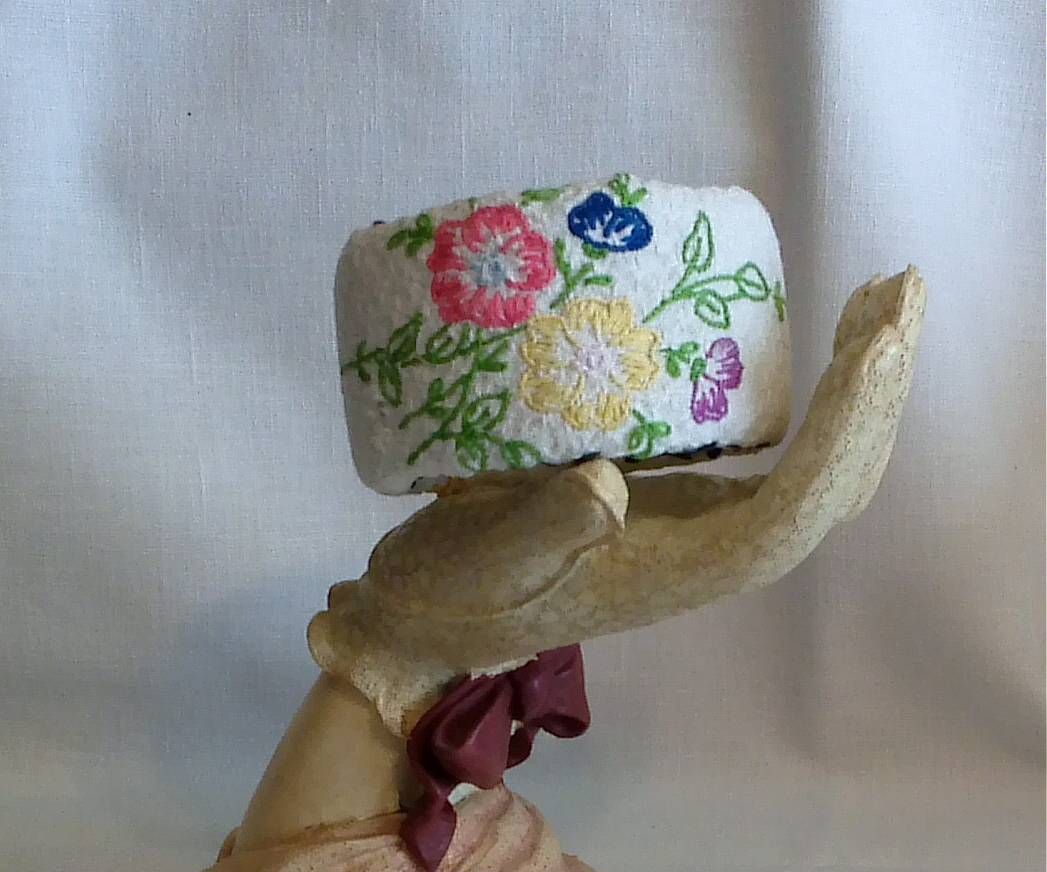 Granny's Embroidered Dresser Scarf Bracelet
