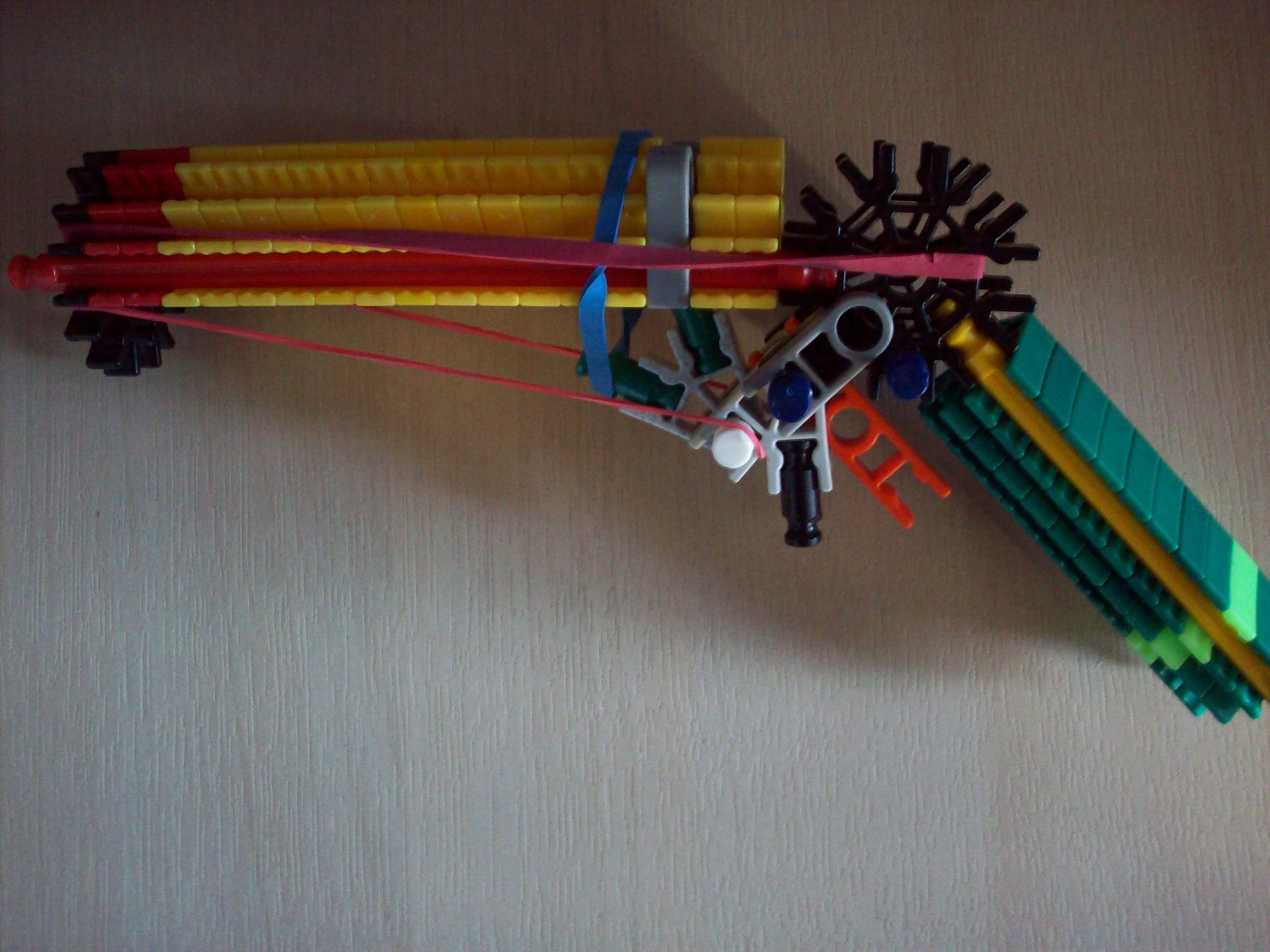 True Trigger One Shot Powerful Knex Pistol!