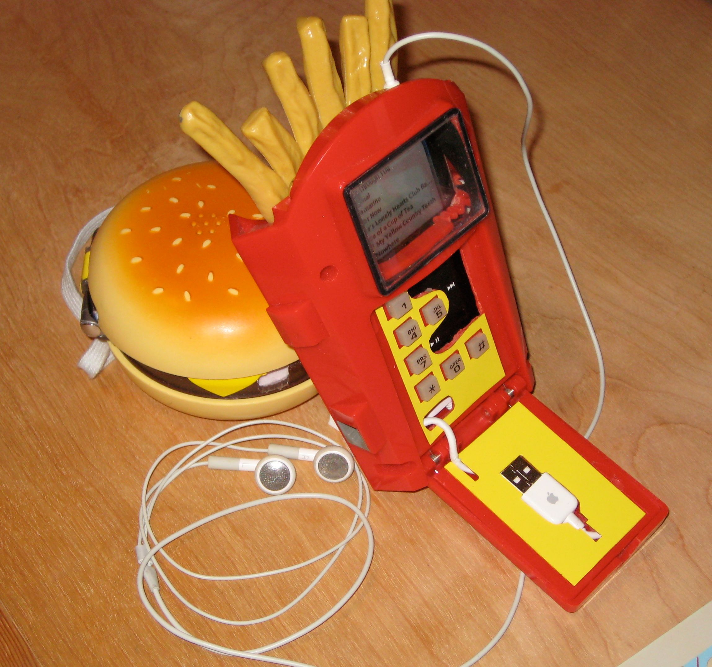 French Fry Phone + Ipod = Fry-pod 