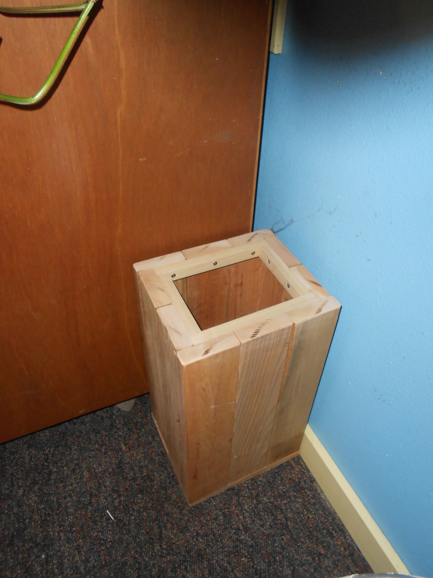My New Wooden Garbage Box 6 Steps Instructables