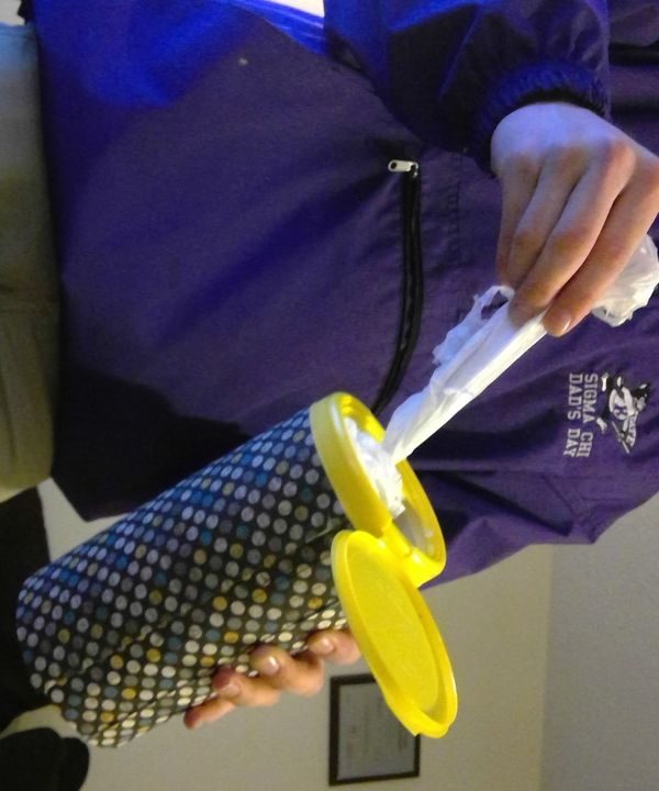 DIY Grocery Bag Dispenser
